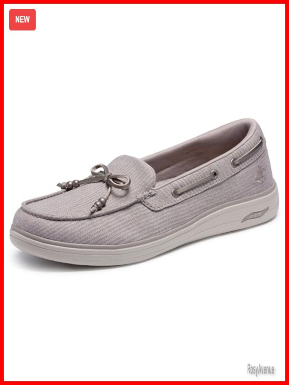 Skechers On-the-go Inspire Nautical Loafer Womens Canvas Slip-On